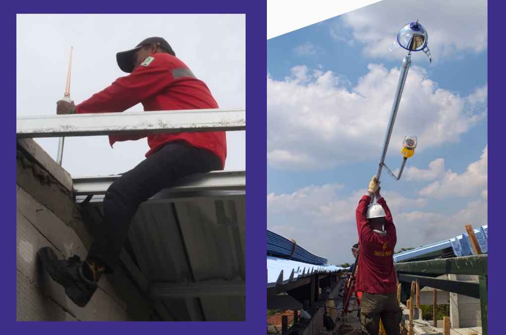 Jasa Pemasangan penangkal petir konvesional dan elektrostatis