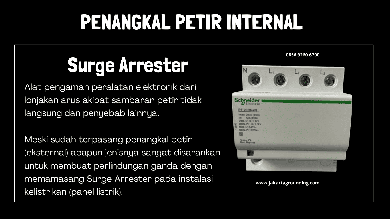 SURGE ARRESTER alat pengaman peralatan elektronik dari Lonjakan arus