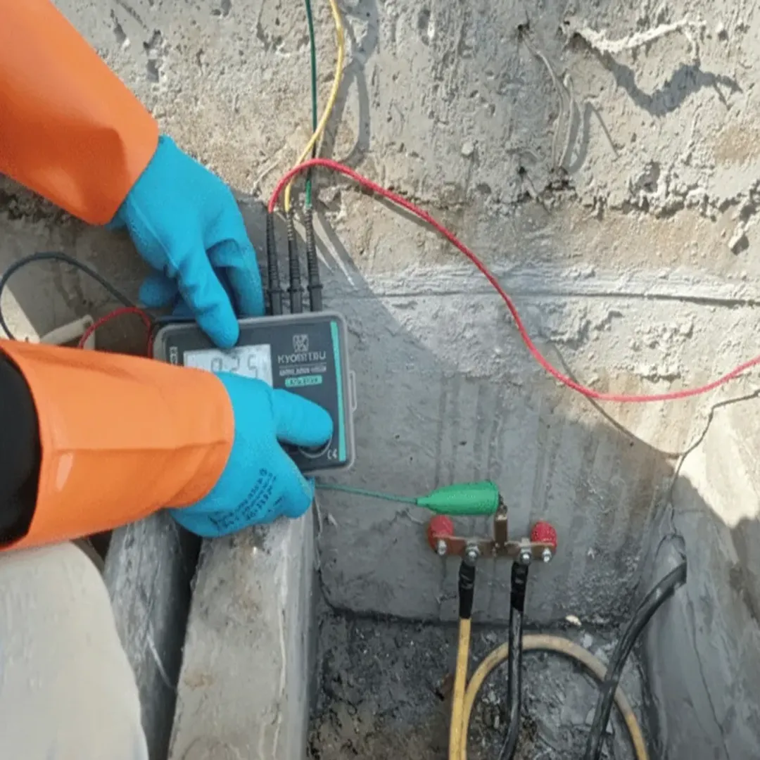 Cek nilai resistansi grounding