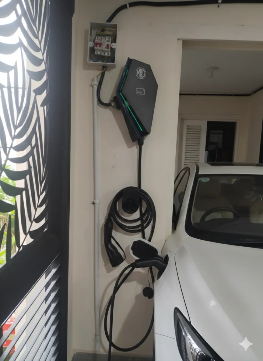 Instalasi grounding charger EV