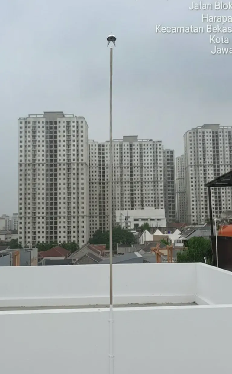 Pemasangan penangkal petir elektrostatis viking