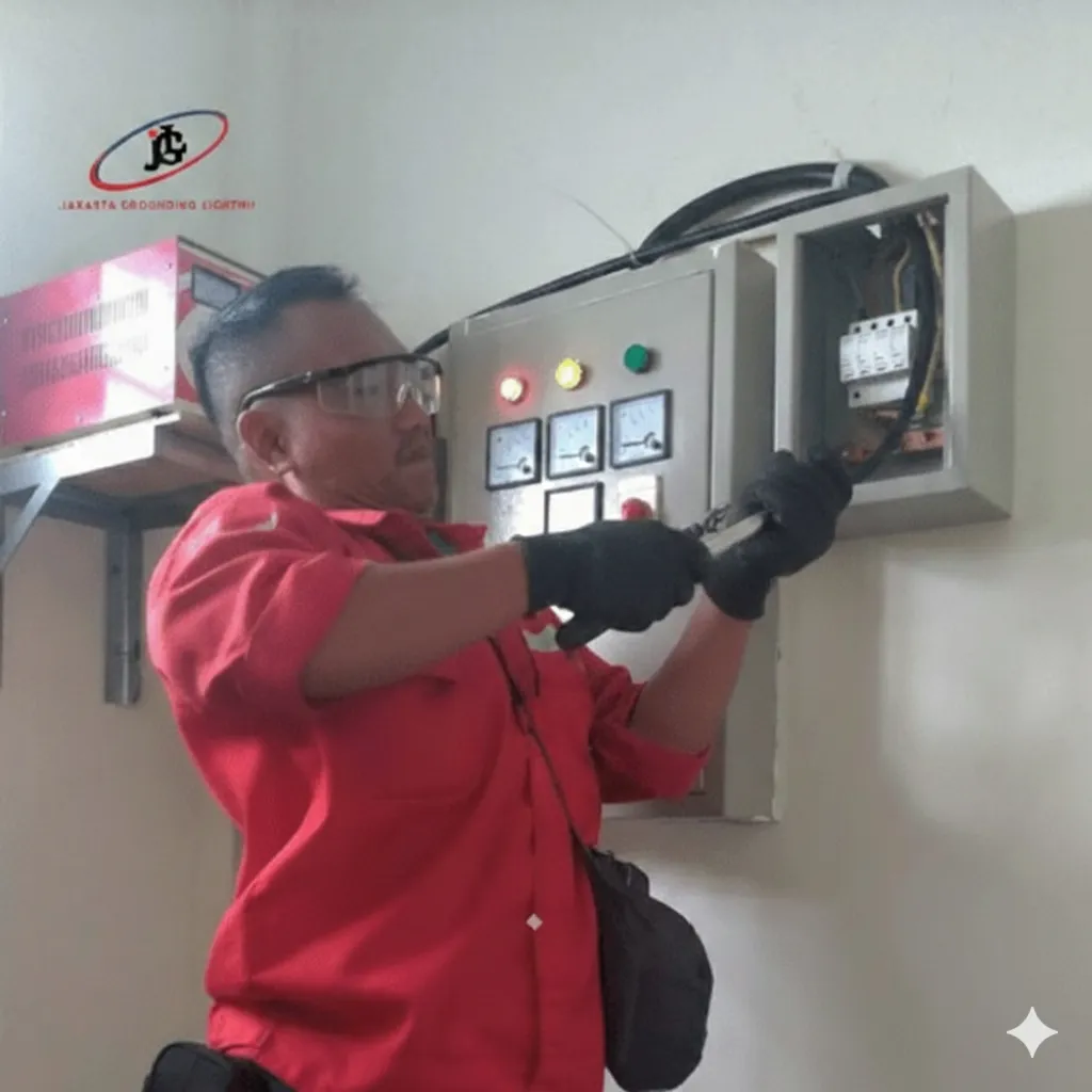 Perlidungan internal dengan instalasi surge arrester