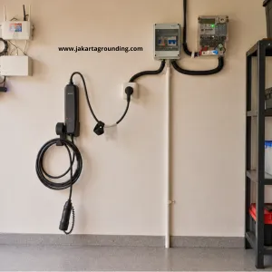 Instalasi cahrger EV portableInstalasi cahrger EV portable