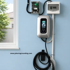Instalasi charger ev wallcharger