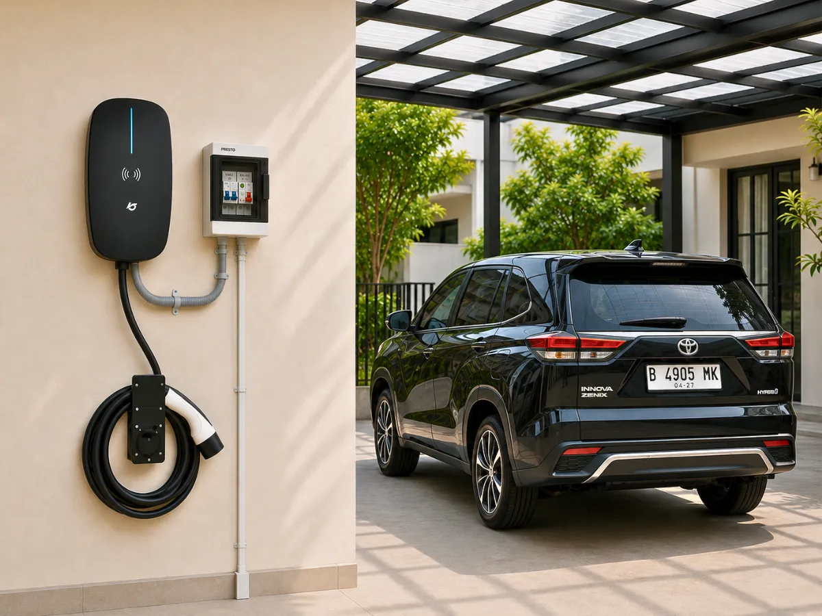 Instalasi wallcharger EV