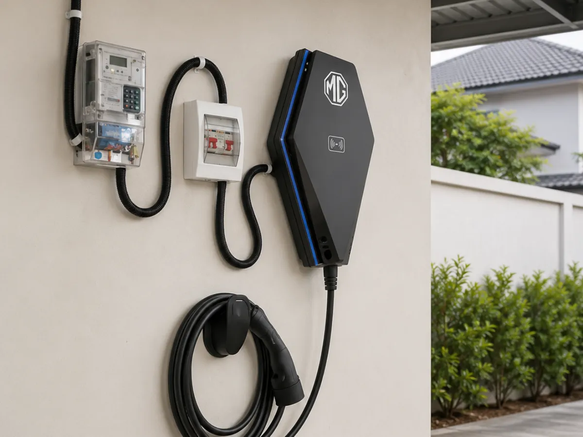 pemasangan wallcharger EV